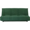Clic clac 3 places LENA 20 - Tissu coton vert foret - Couchage 125x190