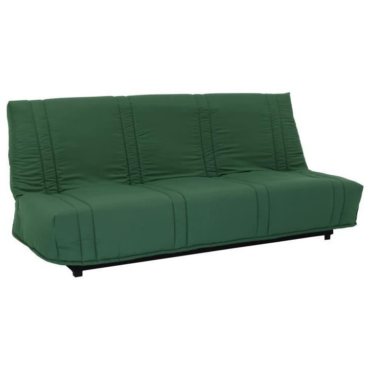 Clic clac 3 places LENA 20 - Tissu coton vert foret - Couchage 125x190 cm - L193 x P92 x H93 cm Clic clac 3 places LENA 20 - Tissu coton vert foret - Couchage 125x190 cm - L193 x P92 x H93 cm
