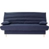 Clic clac 3 places - bleu foncé - Couchage 125x190 cm - Avec coussins