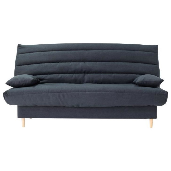 Clic clac 3 places - gris - Couchage 125x190 cm - Avec coussins Clic clac 3 places - gris - Couchage 125x190 cm - Avec coussins