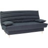 Clic clac 3 places - gris - Couchage 125x190 cm - Avec coussins