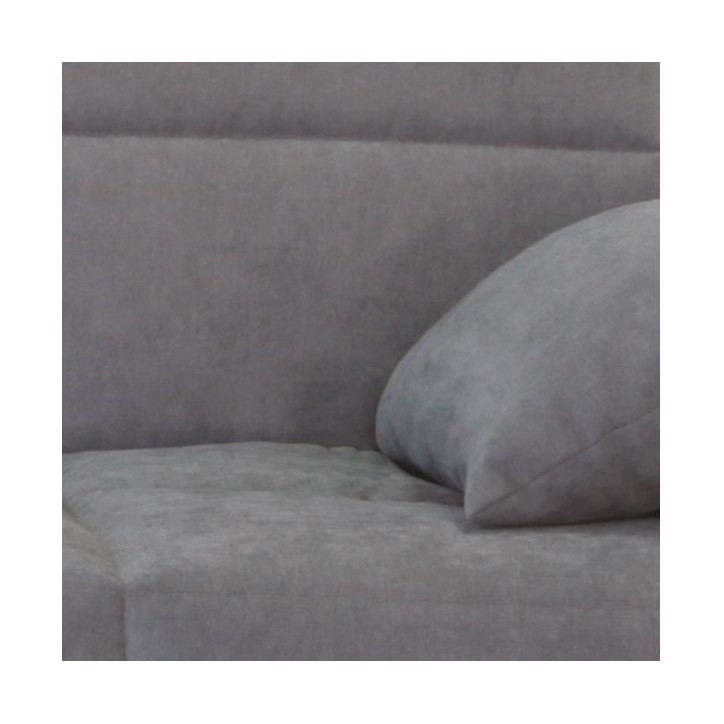 Canapé clic clac 3 places - Gris clair - Matelas 14 cm - 130 x 190 cm - MEGAN Canapé clic clac 3 places - Gris clair - Matelas 14 cm - 130 x 190 cm - MEGAN