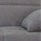 Canapé clic clac 3 places - Gris clair - Matelas 14 cm - 130 x 190 cm - MEGAN