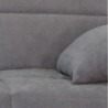 Canapé clic clac 3 places - Gris clair - Matelas 14 cm - 130 x 190 cm