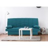 Banquette clic clac 3 places - Bleu canard - L 190 x P92 cm - MILA