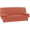 Banquette clic clac 3 places - Tissu 100% coton Terracotta - Style Con