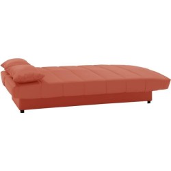 Banquette clic clac 3 places - Tissu 100% coton Terracotta - Style Con