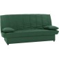 Banquette clic clac 3 places - Tissu 100% coton Vert - Style Contemporain - L 190 x P92 cm - MILA Banquette clic clac 3 places - Tissu 100% coton Vert - Style Contemporain - L 190 x P92 cm - MILA