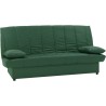 Banquette clic clac 3 places - Tissu 100% coton Vert - Style Contempor