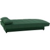 Banquette clic clac 3 places - Tissu 100% coton Vert - Style Contempor