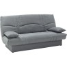 Clic clac 3 places THELMA - Tissu Soro gris moyen - Couchage 125x190 c