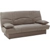 Clic clac 3 places THELMA - Tissu Soro taupe - Couchage 125x190 cm - L