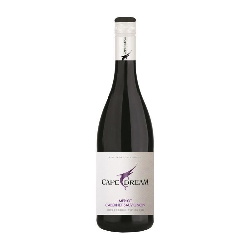 Cape Dream 2021 Merlot Cabernet - Vin rouge d'Afrique du Sud Cape Dream 2021 Merlot Cabernet - Vin rouge d'Afrique du Sud