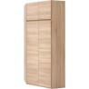 Armoire d'angle - Décor chene sonoma - 4 portes - L 80,5 cm - ACADEMI
