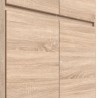 Armoire d'angle - Décor chene sonoma - 4 portes - L 80,5 cm - ACADEMI