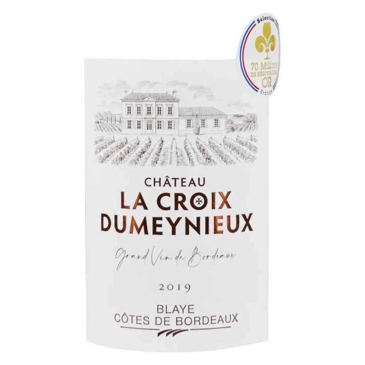 Château La Croix Dumeynieux 2019 Blaye Côtes de Bordeaux - Vin rouge de Bordeaux