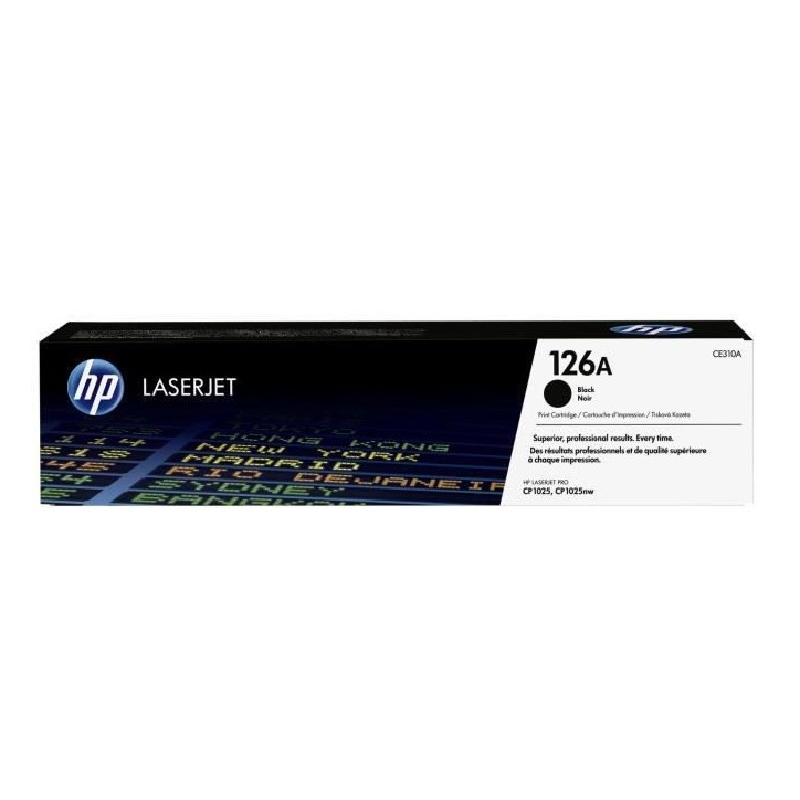 HP 126A Cartouche de Toner noir authentique (CE310A) pour HP LaserJet CP1025/LaserJet 100 MFP M175/LaserJet 200 MFP M275 HP 126A Cartouche de Toner noir authentique (CE310A) pour HP LaserJet CP1025/LaserJet 100 MFP M175/LaserJet 200 MFP M275