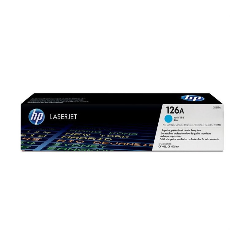 Cartouche de toner HP 126A (CE311A) cyan pour LaserJet Pro CP1025/CP10 Cartouche de toner HP 126A (CE311A) cyan pour LaserJet Pro CP1025/CP10