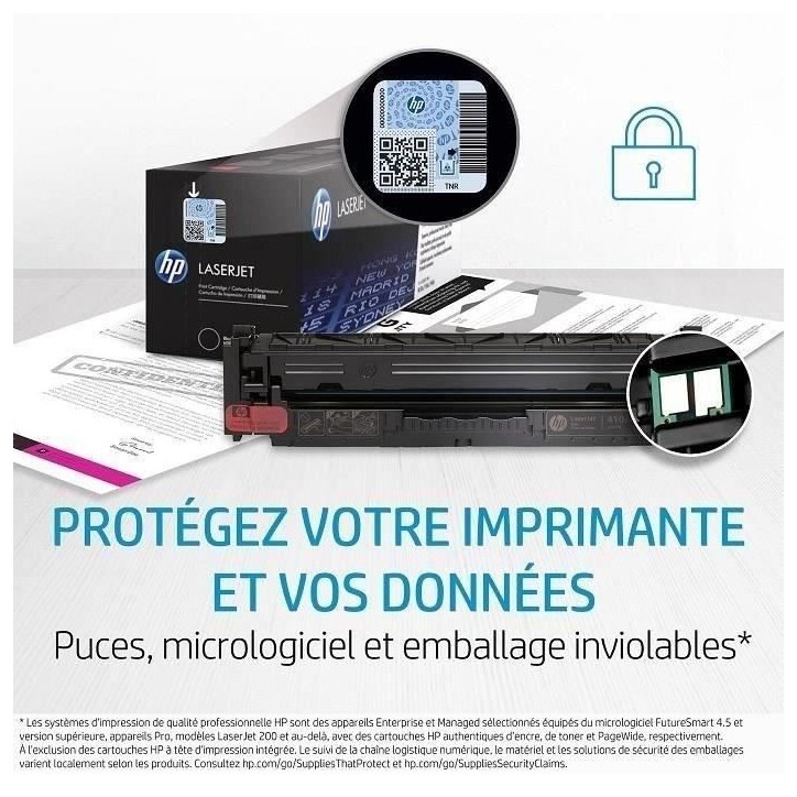 Cartouche de toner HP 305A (CE410A) noir pour imprimantes LaserJet Pro 300/400 - Capacité 2200 pages