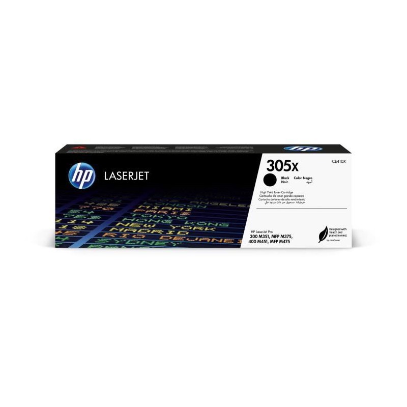 Cartouche de toner HP 305X noir authentique pour imprimantes LaserJet Cartouche de toner HP 305X noir authentique pour imprimantes LaserJet