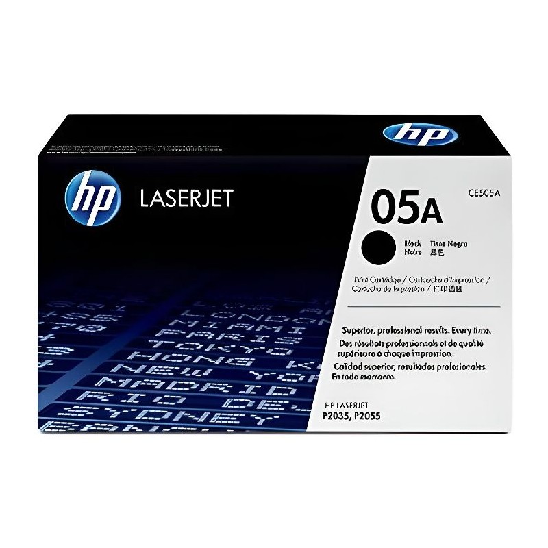 Cartouche de toner HP 05A (CE505A) noir pour imprimantes LaserJet P203 Cartouche de toner HP 05A (CE505A) noir pour imprimantes LaserJet P203