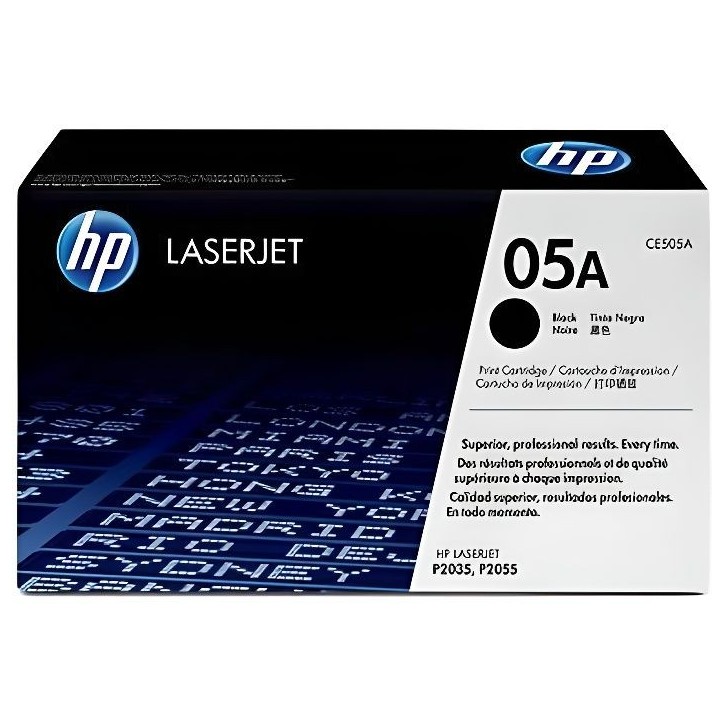 Cartouche de toner HP 05A (CE505A) noir pour imprimantes LaserJet P2035/P2055 Cartouche de toner HP 05A (CE505A) noir pour imprimantes LaserJet P2035/P2055