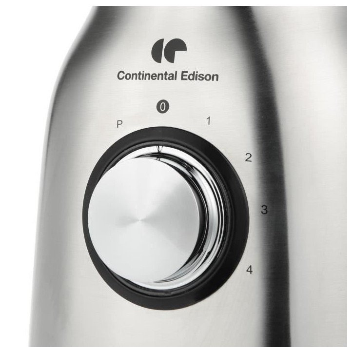 Blender CONTINENTAL EDISON CEBL1000IN Inox 1000W - Bol en verre 1.5L