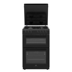 Cuisiniere gaz CONTINENTAL EDISON CECDF6060B1 - 4 feux - noir - L60 xP