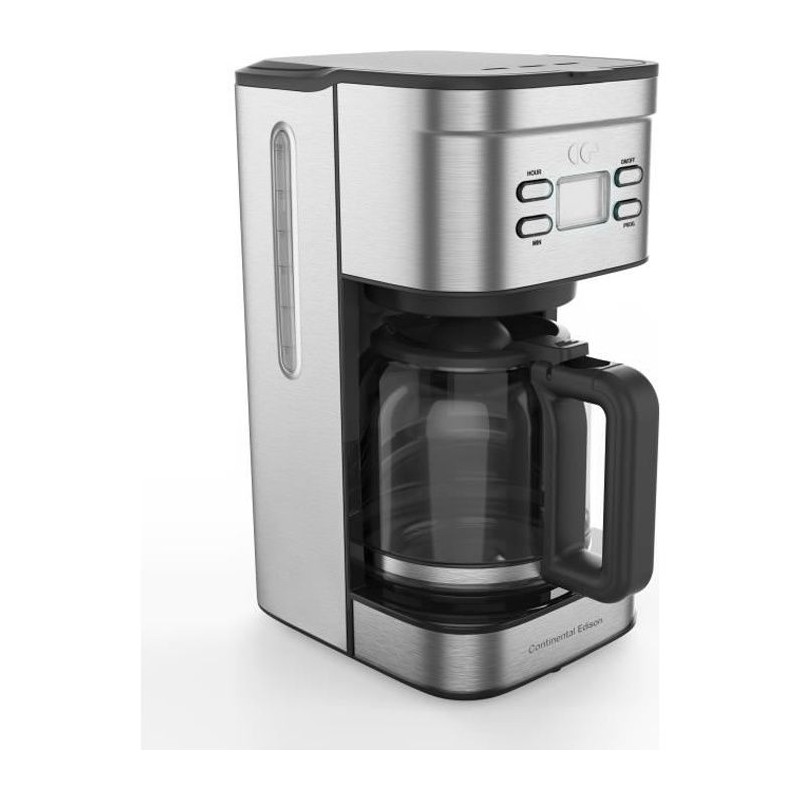 Cafetiere filtre programmable CONTINENTAL EDISON Inox Cafetiere filtre programmable CONTINENTAL EDISON Inox