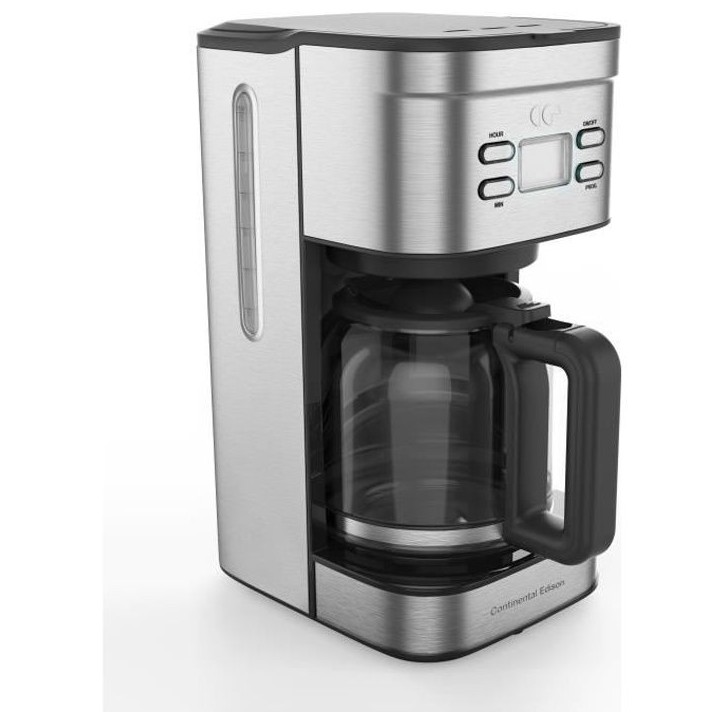 Cafetiere filtre programmable CONTINENTAL EDISON Inox Cafetiere filtre programmable CONTINENTAL EDISON Inox
