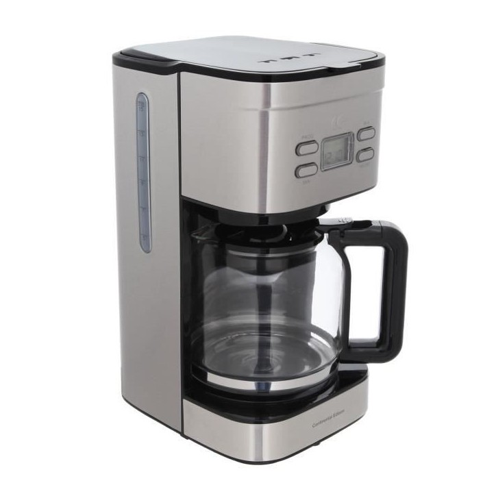 Cafetiere filtre programmable CONTINENTAL EDISON Inox Cafetiere filtre programmable CONTINENTAL EDISON Inox