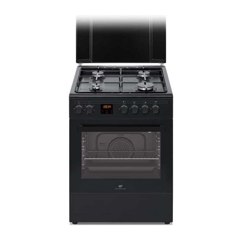 Cuisiniere gaz CONTINENTAL EDISON CECG60FCB1 - 4 feux - L59,8 x P61 xH Cuisiniere gaz CONTINENTAL EDISON CECG60FCB1 - 4 feux - L59,8 x P61 xH