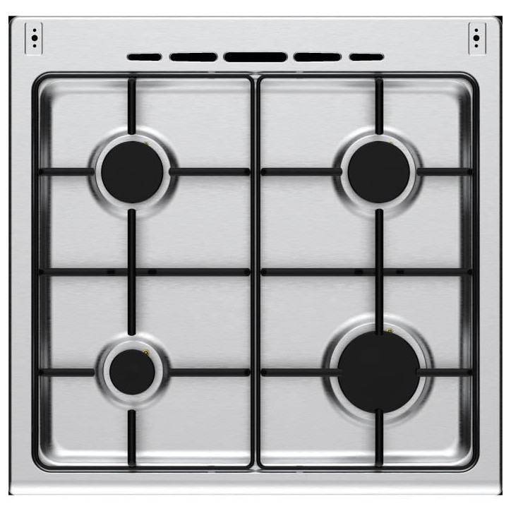 Cuisiniere gaz CONTINENTAL EDISON CECG60FCS1 - 4 feux - L59,8 x P61 xH83cm- Silver Cuisiniere gaz CONTINENTAL EDISON CECG60FCS1 - 4 feux - L59,8 x P61 xH83cm- Silver