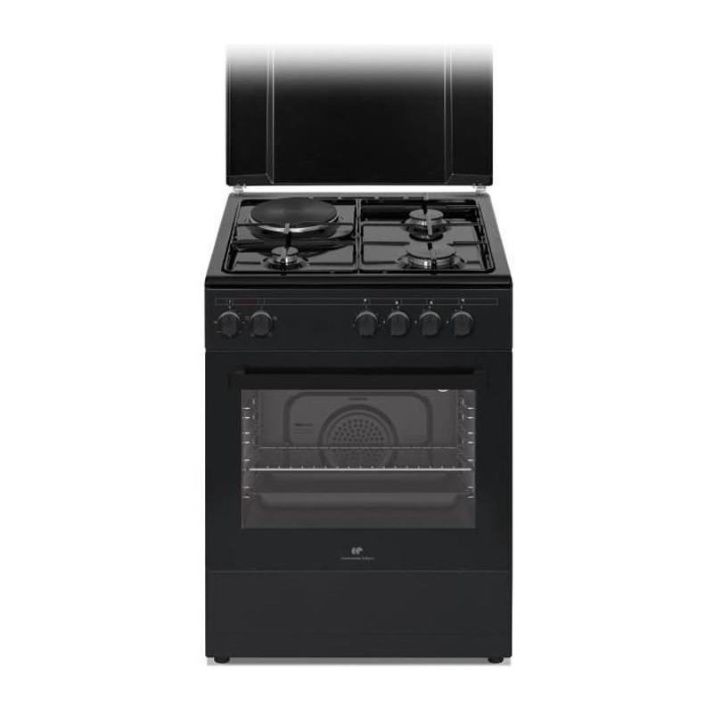 Cuisiniere mixte CONTINENTAL EDISON CECM60FCB - 3 feux gaz + 1 électr Cuisiniere mixte CONTINENTAL EDISON CECM60FCB - 3 feux gaz + 1 électr
