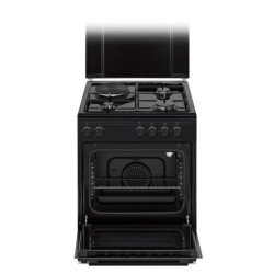 Cuisiniere mixte CONTINENTAL EDISON CECM60FCB - 3 feux gaz + 1 électr