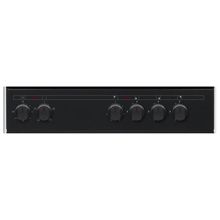 Cuisiniere mixte CONTINENTAL EDISON CECM60FCB - 3 feux gaz + 1 électrique - L59,8 x P61 xH83 cm - Noir Cuisiniere mixte CONTINENTAL EDISON CECM60FCB - 3 feux gaz + 1 électrique - L59,8 x P61 xH83 cm - Noir