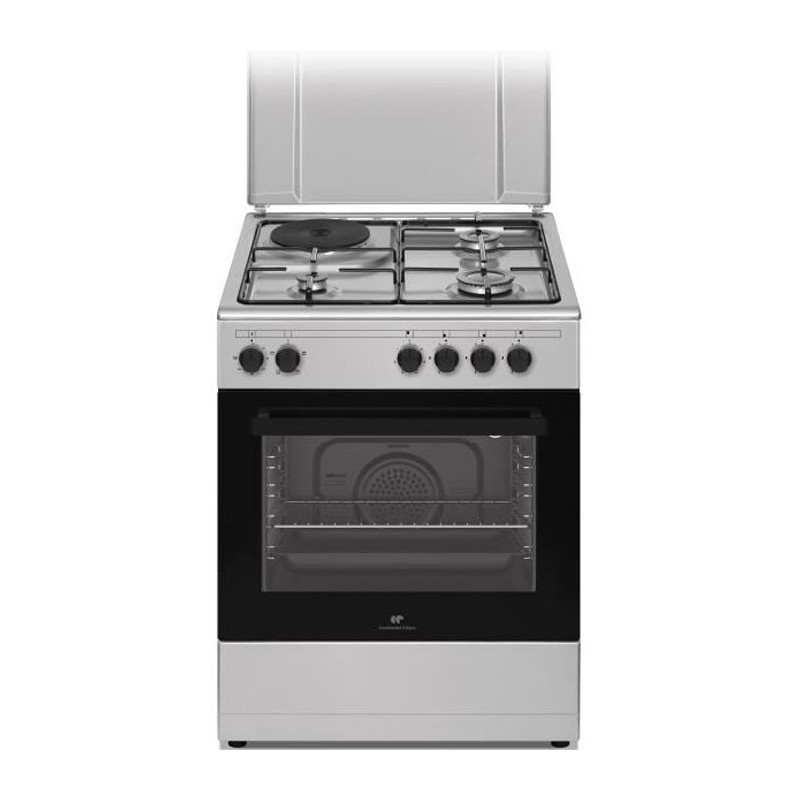 Cuisiniere mixte CONTINENTAL EDISON CECM60FCS - 3 feux gaz + 1 électr Cuisiniere mixte CONTINENTAL EDISON CECM60FCS - 3 feux gaz + 1 électr