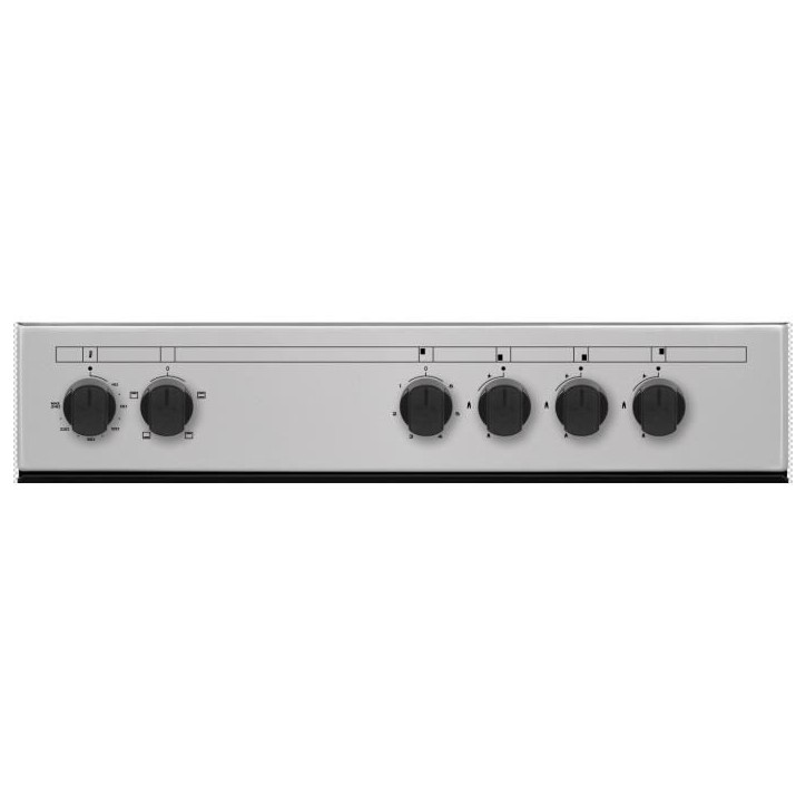 Cuisiniere mixte CONTINENTAL EDISON CECM60FCS - 3 feux gaz + 1 électrique - L59,8 x P61 xH83 cm - Silver Cuisiniere mixte CONTINENTAL EDISON CECM60FCS - 3 feux gaz + 1 électrique - L59,8 x P61 xH83 cm - Silver