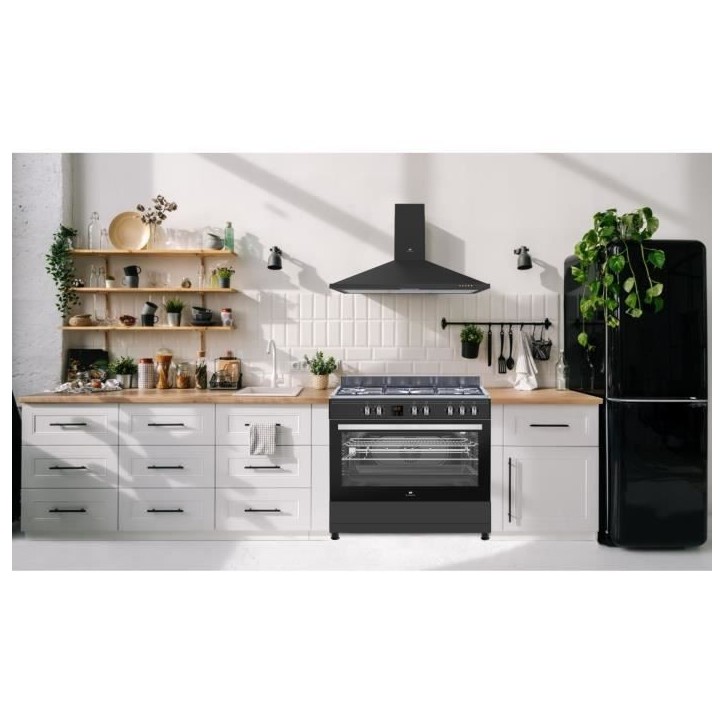 Cuisiniere piano four multifonctions catalyse - CONTINENTAL EDISON - CECP9060BDD- 95 L - Affichage digital - L90 x H 85 cm - Noi Cuisiniere piano four multifonctions catalyse - CONTINENTAL EDISON - CECP9060BDD- 95 L - Affichage digital - L90 x H 85 cm - Noi