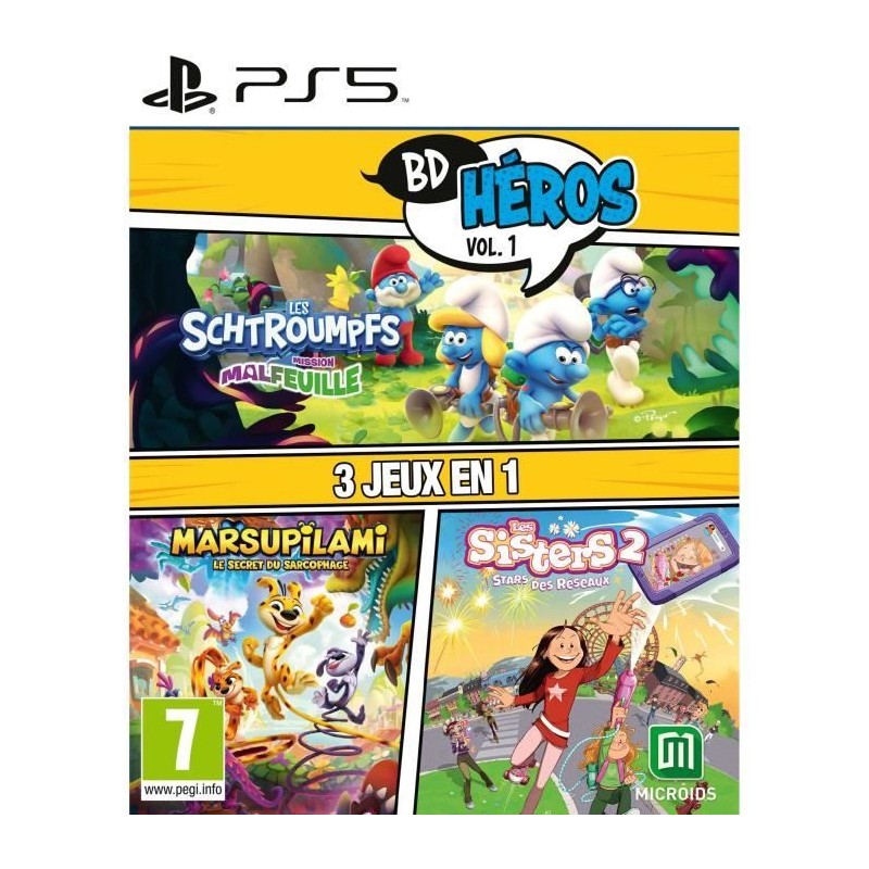 Pack Bd Heros Vol.1 : Les Schtroumpfs Mission Malfeuille Sisters 1 Mar Pack Bd Heros Vol.1 : Les Schtroumpfs Mission Malfeuille Sisters 1 Mar