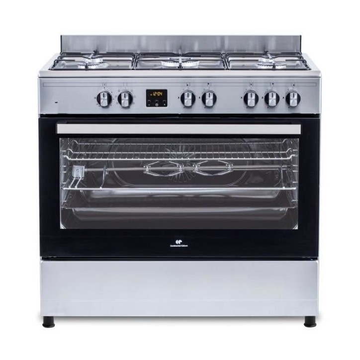 Cuisiniere piano four multifonctions catalyse - CONTINENTAL EDISON - CECP9060IXDD - 95 L - Affichage digital - L90 x H 85 cm - I Cuisiniere piano four multifonctions catalyse - CONTINENTAL EDISON - CECP9060IXDD - 95 L - Affichage digital - L90 x H 85 cm - I