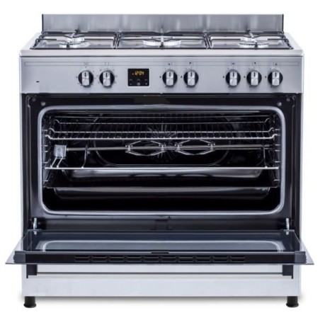 Cuisiniere piano four multifonctions catalyse - CONTINENTAL EDISON - CECP9060IXDD - 95 L - Affichage digital - L90 x H 85 cm - I