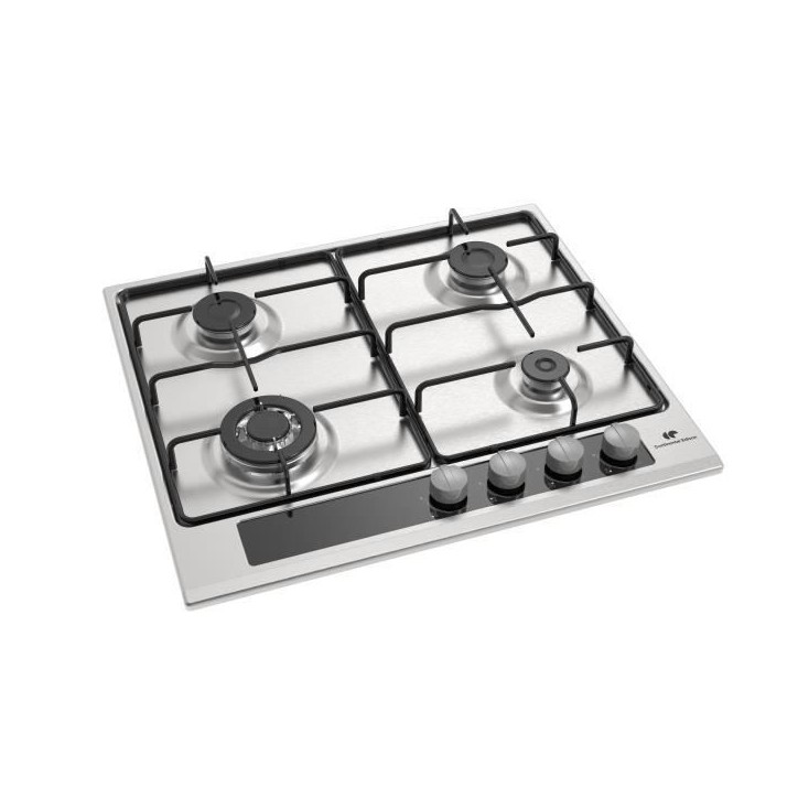 Table 4 foyers CONTINENTAL EDISON - gaz dont 1 triple couronne inox