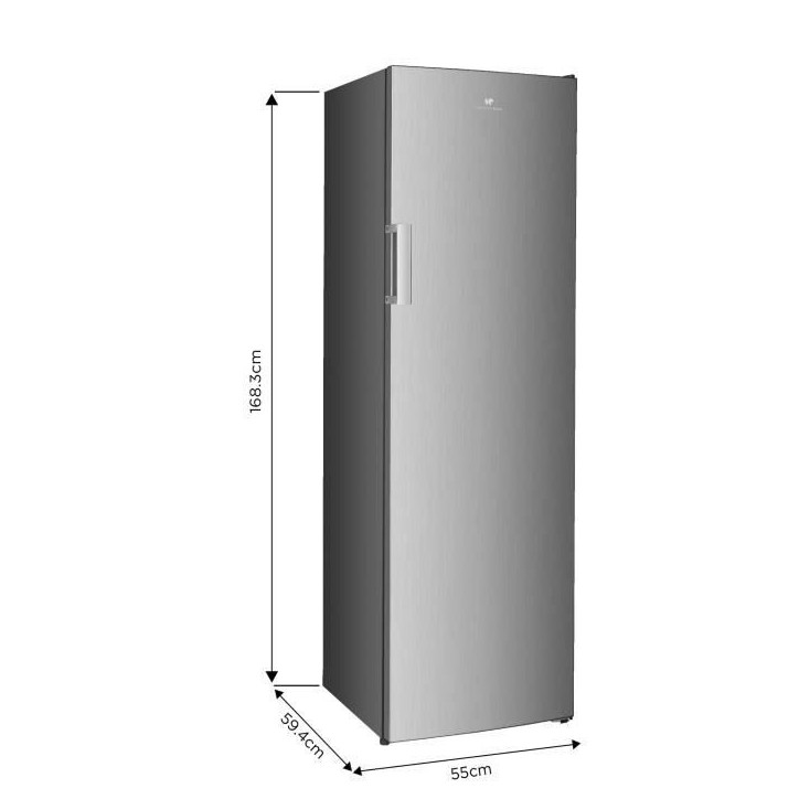 Congélateur armoire - CONTINENTAL EDISON - CECUF204NFSD - 204 L - Total No Frost - Classe D - Silver Congélateur armoire - CONTINENTAL EDISON - CECUF204NFSD - 204 L - Total No Frost - Classe D - Silver