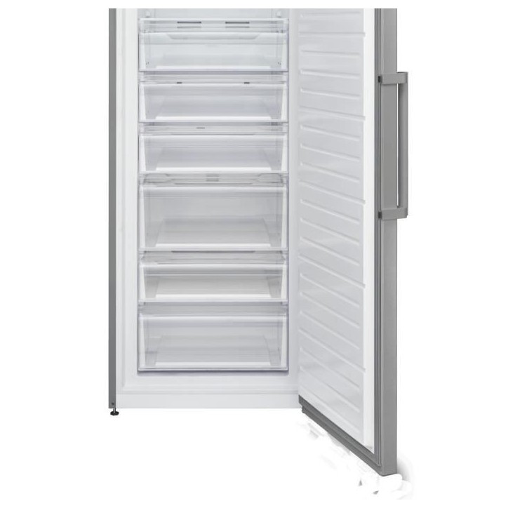Congélateur armoire 405L -Total No Frost - dégivrage automatique - Classe E - L70 cm x H191 cm x P75,5 cm - Inox Congélateur armoire 405L -Total No Frost - dégivrage automatique - Classe E - L70 cm x H191 cm x P75,5 cm - Inox