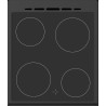 Cuisiniere vitrocéramique CONTINENTAL EDISON CECV50FCB - 4 feux - L49
