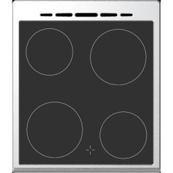 Cuisiniere vitrocéramique CONTINENTAL EDISON CECV50FCS - 4 feux - L49