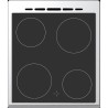Cuisiniere vitrocéramique CONTINENTAL EDISON CECV50FCS - 4 feux - L49
