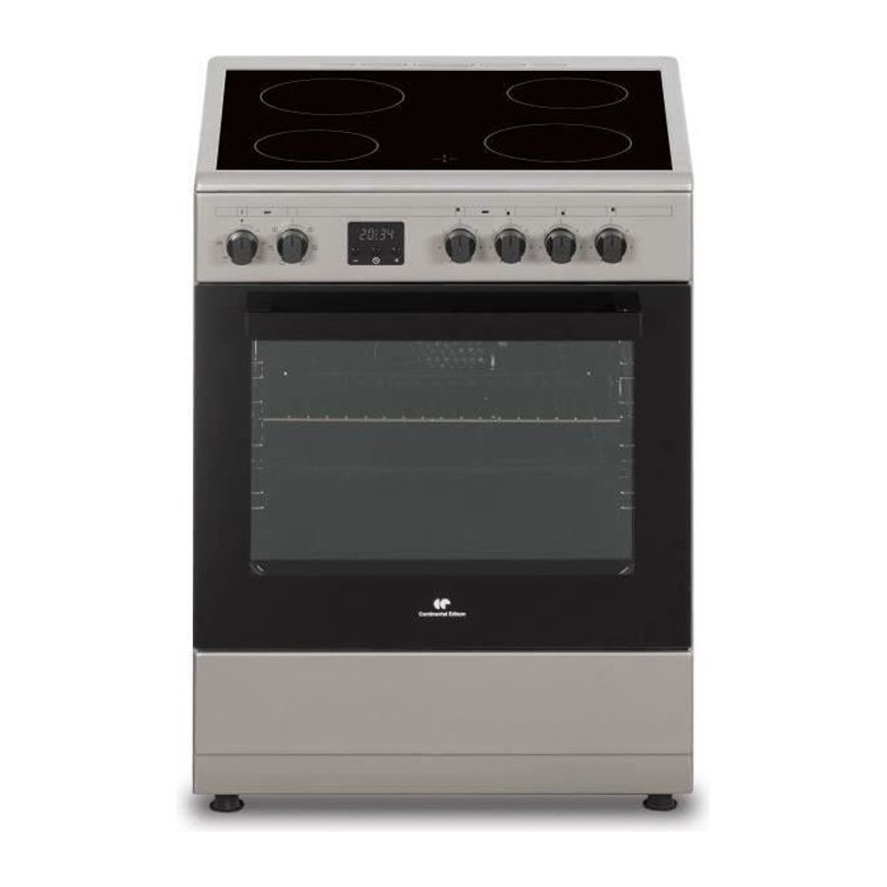 Cuisiniere vitrocéramique CONTINENTAL EDISON CECV60FCS - 4 feux - L58 Cuisiniere vitrocéramique CONTINENTAL EDISON CECV60FCS - 4 feux - L58