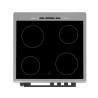 Cuisiniere vitrocéramique CONTINENTAL EDISON CECV60FCS - 4 feux - L58